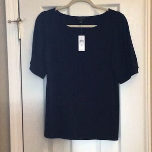 NWT Ann Taylor Factory Black Blouse Size M